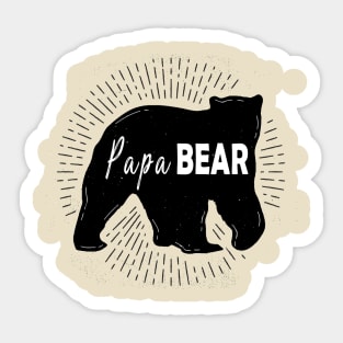 Papa bear fathers day gift Sticker